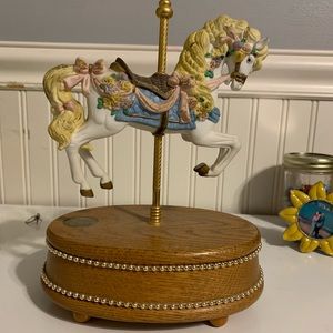 Vintage Carousel Music Box